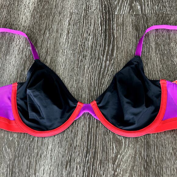 NWT Parade Re:Play Unlined‎ Underwire Bra XS Eightball Colorblock Ultra Soft - Picture 7 of 16